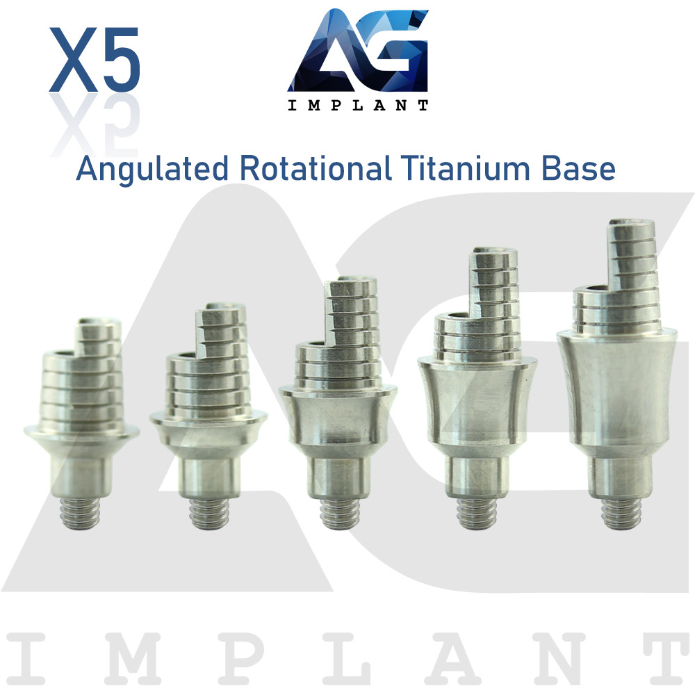 5 Angulated Titanium Base Rotational Prosthetic System Int Hexagon 2.42mm