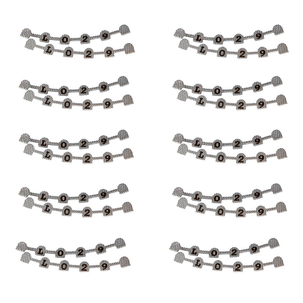 10 Packs Dental Orthodontic Lingual Retainer Bonding Splints with Mark L29#-U47#