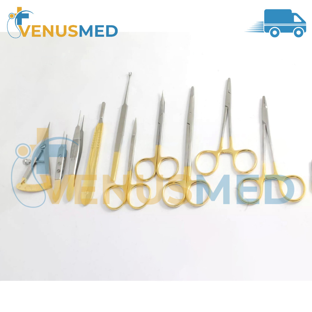 Blepharoplasty instruments 10 PCs Set Plastic surgery
