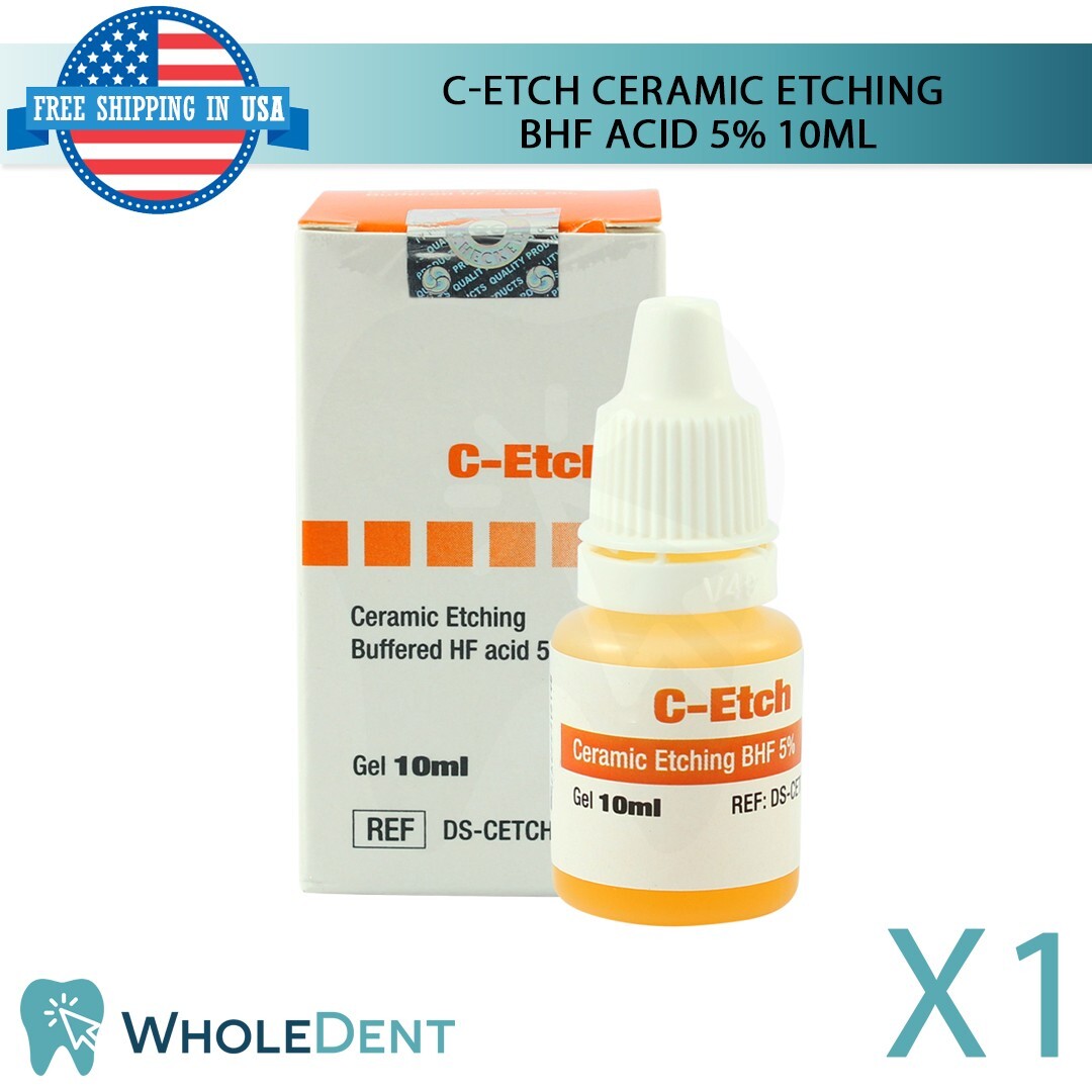 Restoration Dental C-Etch Ceramic Etching 10ml Porcelain Repair Veneers Crowns