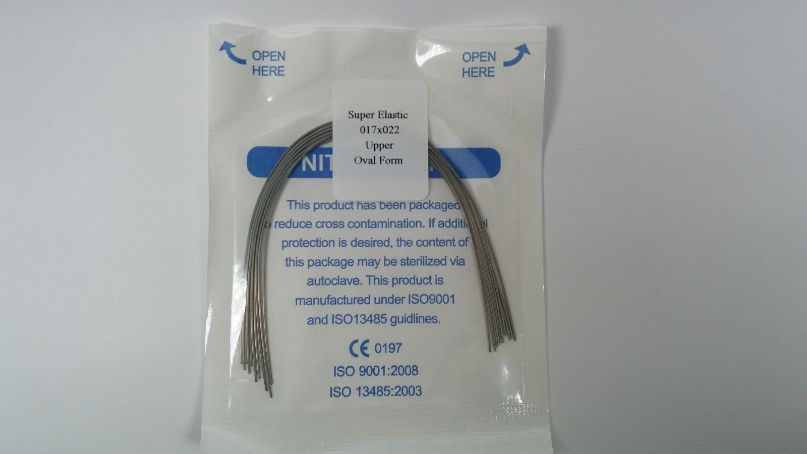 Dental Orthodontic Arch Wires Rectangular Niti Super Elastic Oval Ortho 10 Packs