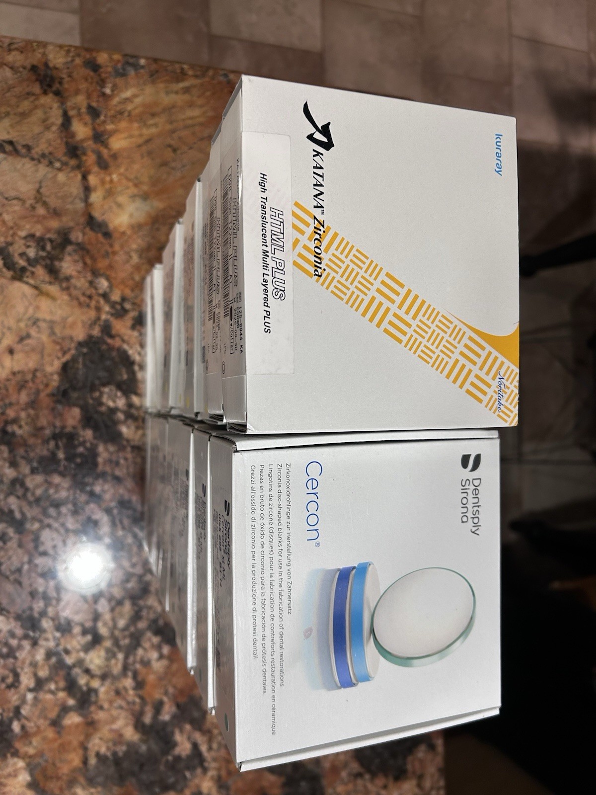 Dental Zirconia Disc LOT – Katana HTML Plus + Cercon xt ML – 98mm 22mm – NEW