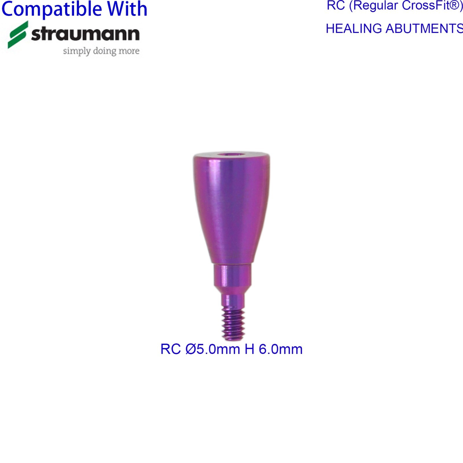Dental Regular Closure Cover Cap Screws Healing Abutment fit ITI Straumann RC