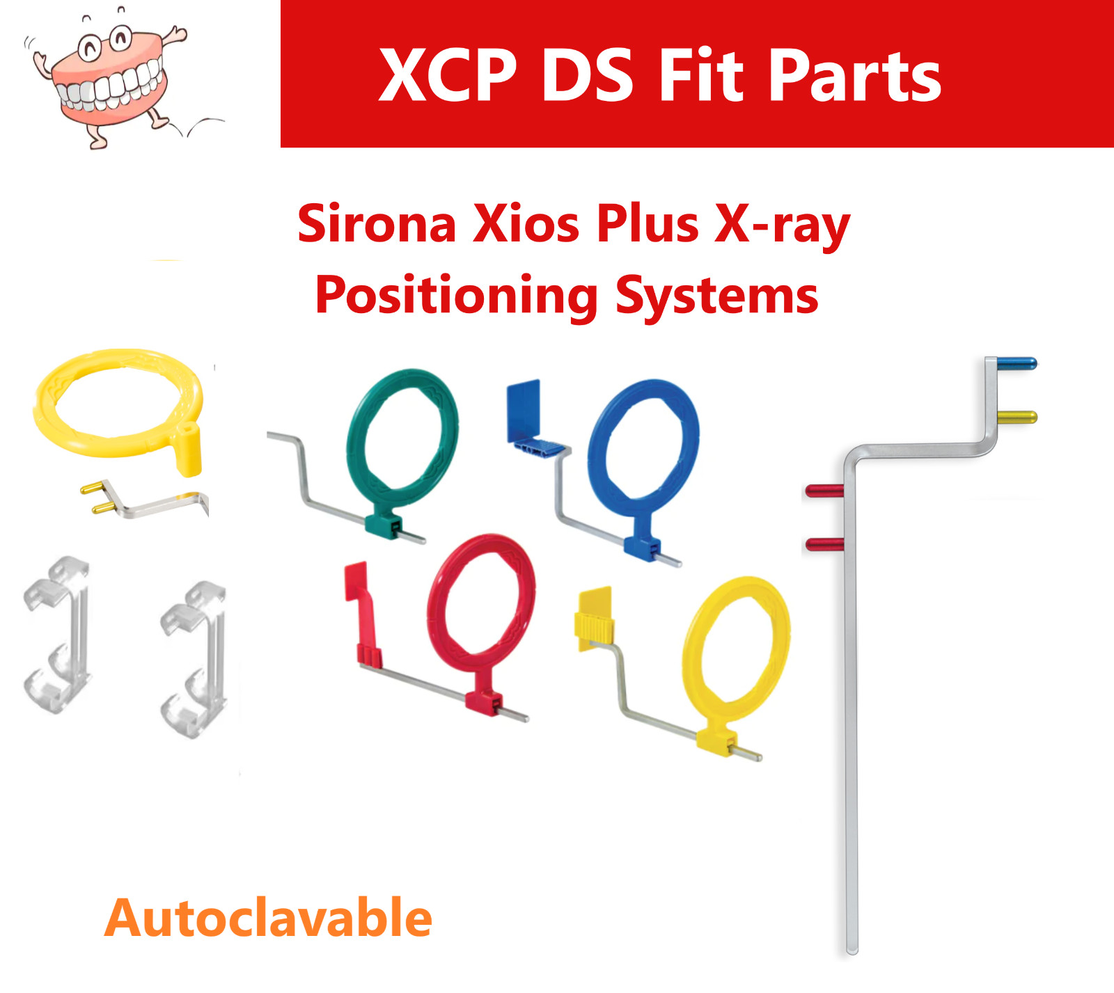 Dental X-Ray XCP Xios Posterior, Bitewing, Anterior, Adhesive Sensor Biteblocks