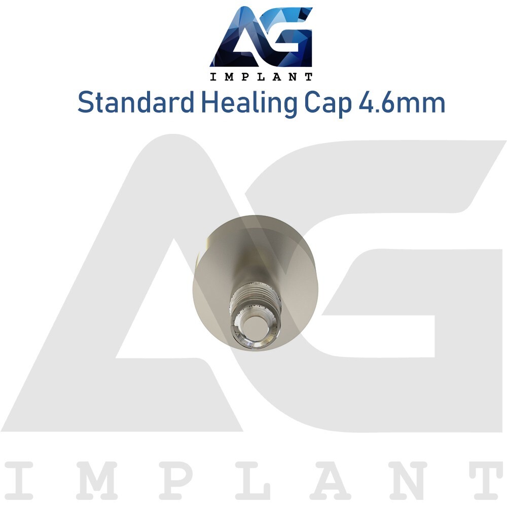 5 Standard Healing Cap Abutment 4.6mm Titanium For Dental Hexagon 2.42mm