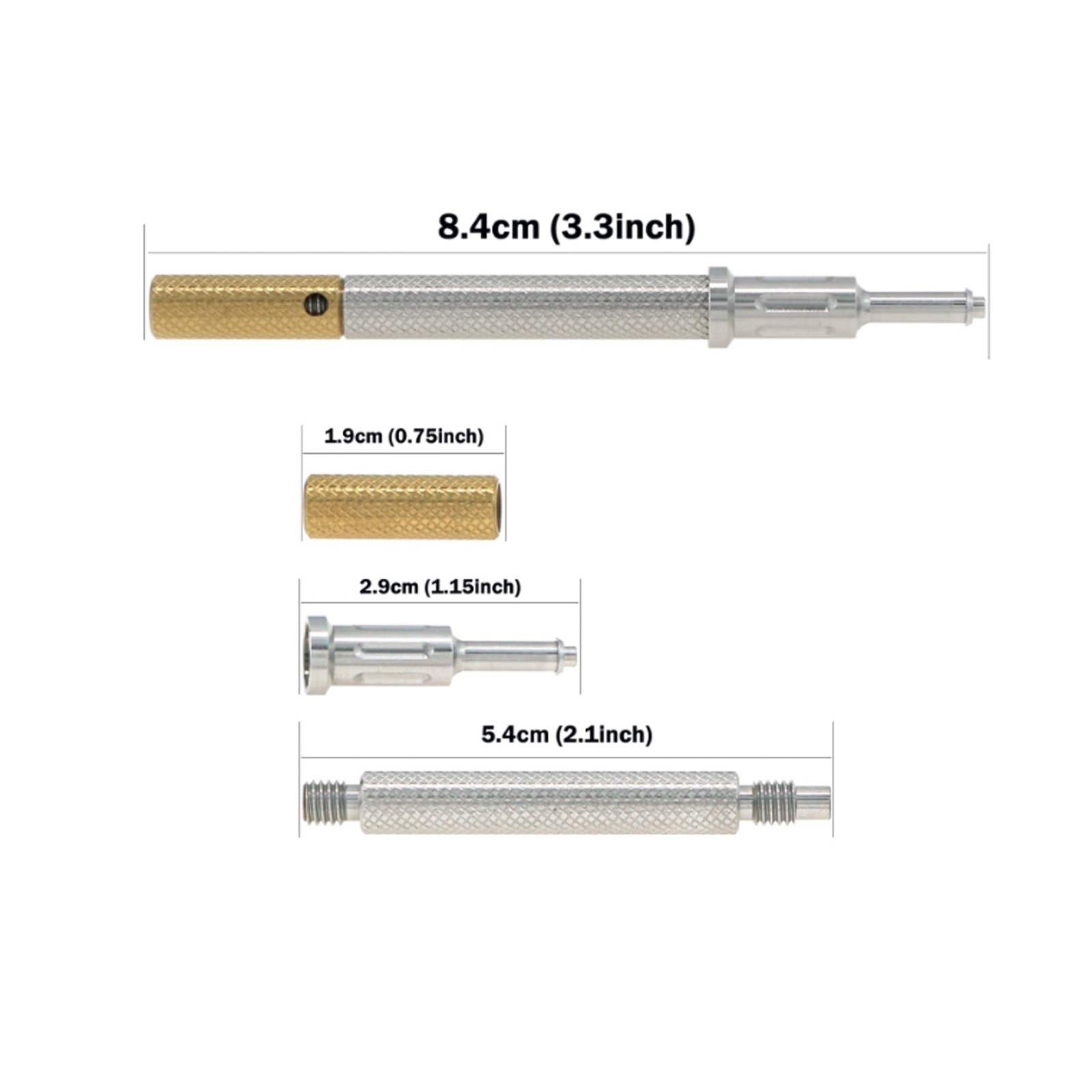 US Dental Retention Cap Set And Male Cap Insertion Extraction Locator Core Tool