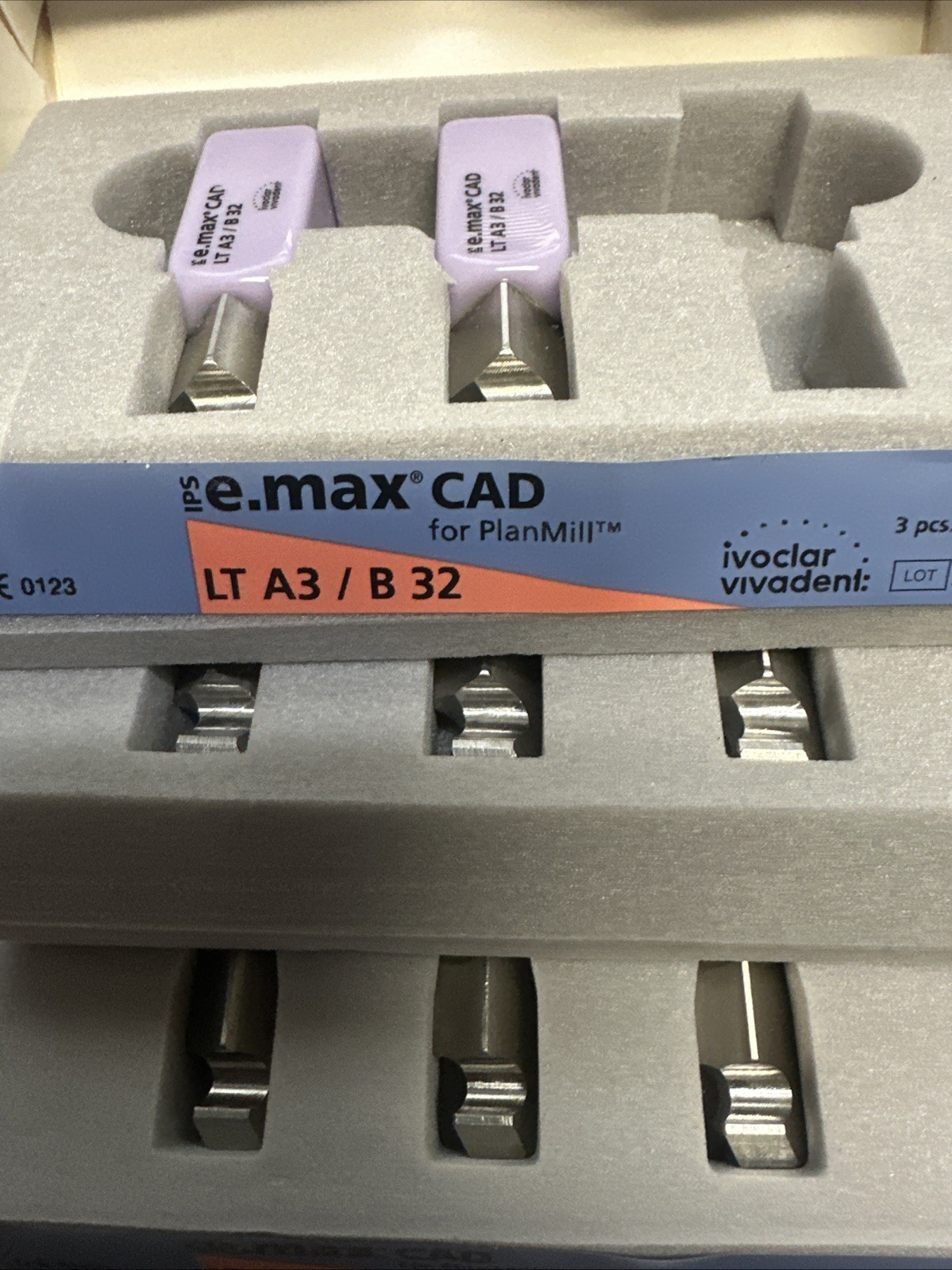 Ivoclar IPS Emax LT A3 / B32 FOR E4D Sold Individually Per Block Bridge