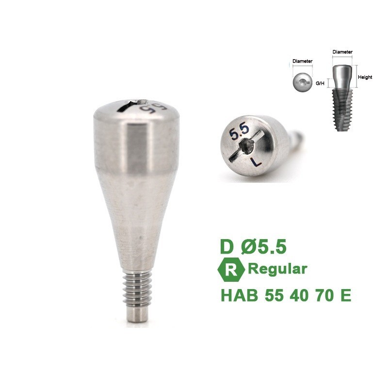1Pc Dental Healing Abutment Caps Regular Mini Cover Screw Platform