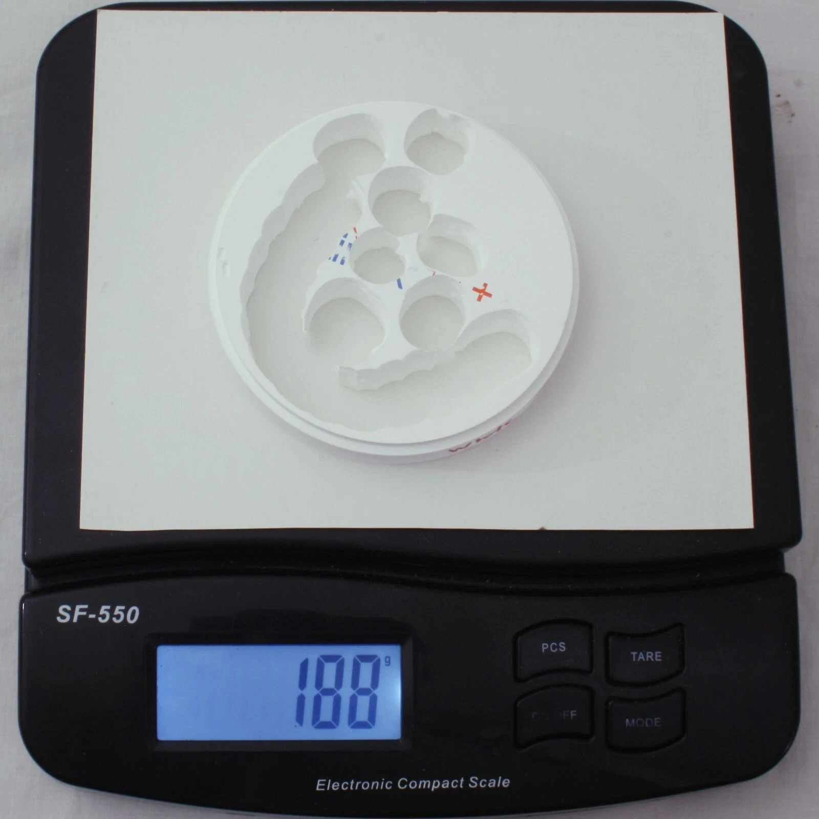 Used Zirlux 16+ White Zirconia Disc Blank 98×18 mm D98-18 Use by 2023-09-04