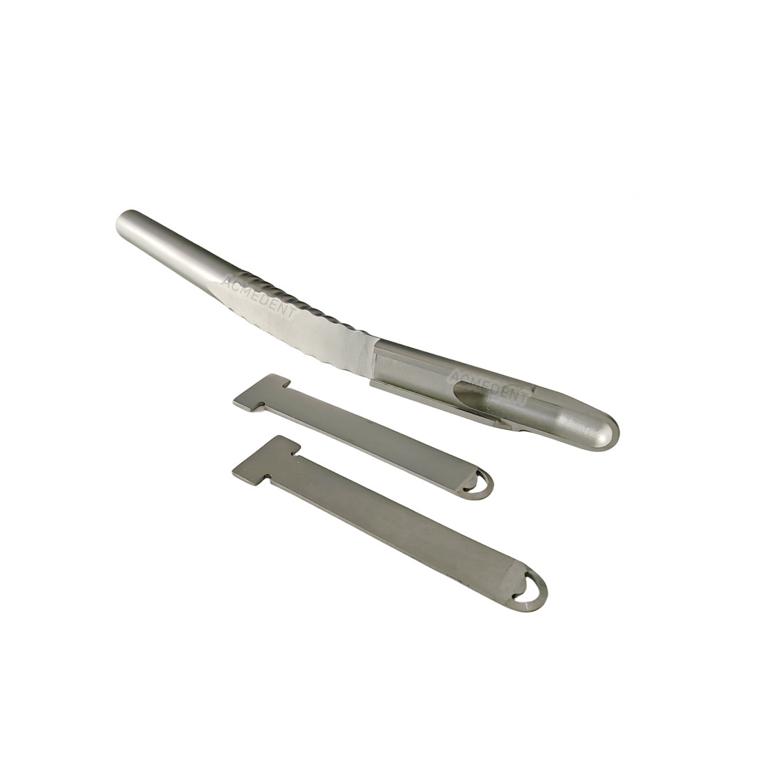 Dental Bone Scraper Curved Powder Harvest Collector Mixing Cup Bowl Scalpel