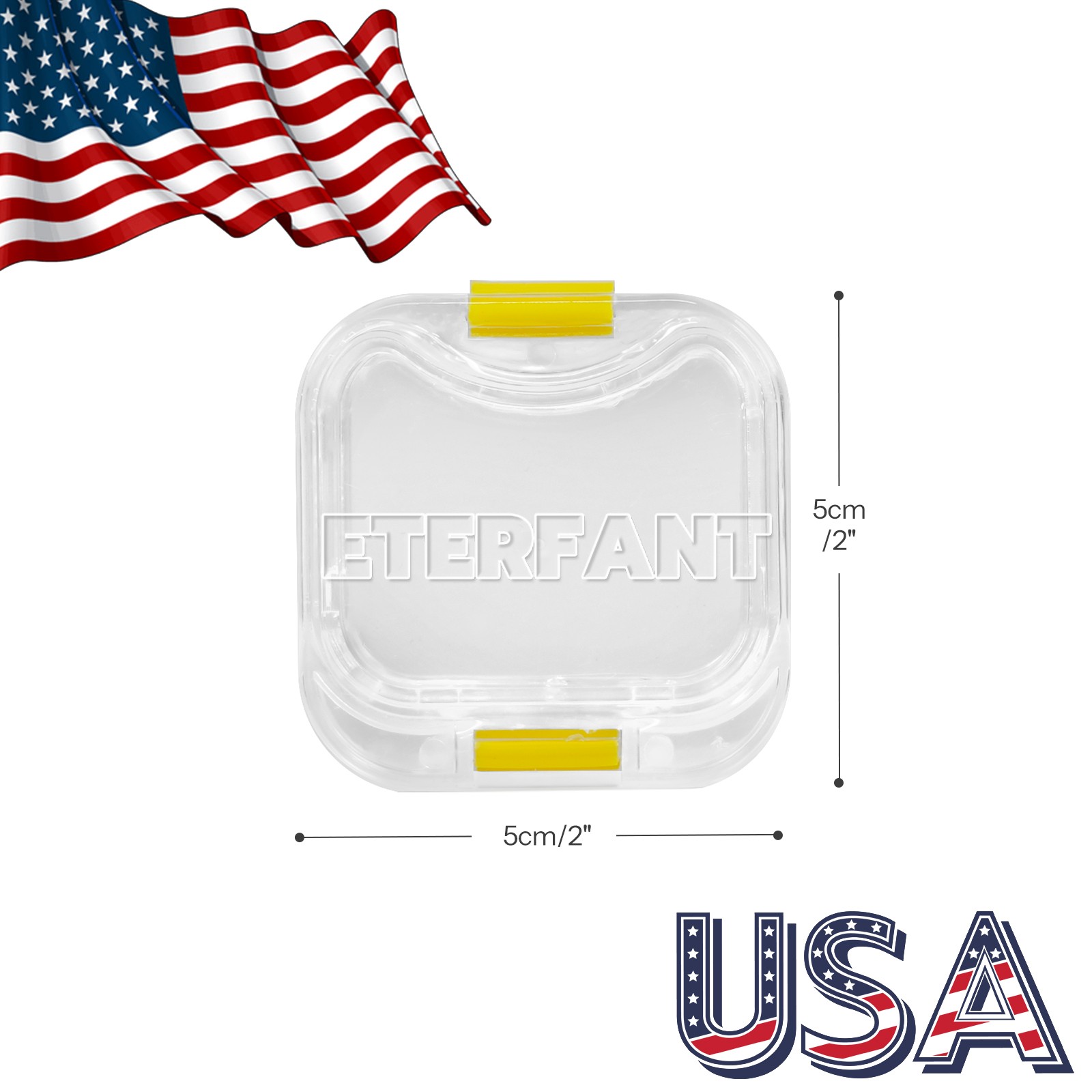 ETERFANT 500pcs Dental Bridge and Crown Pillow Box with Membrane Latch Storage