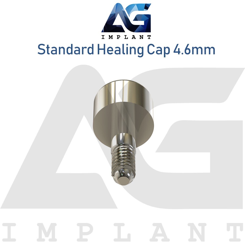 5 Standard Healing Cap Abutment 4.6mm Titanium For Dental Hexagon 2.42mm