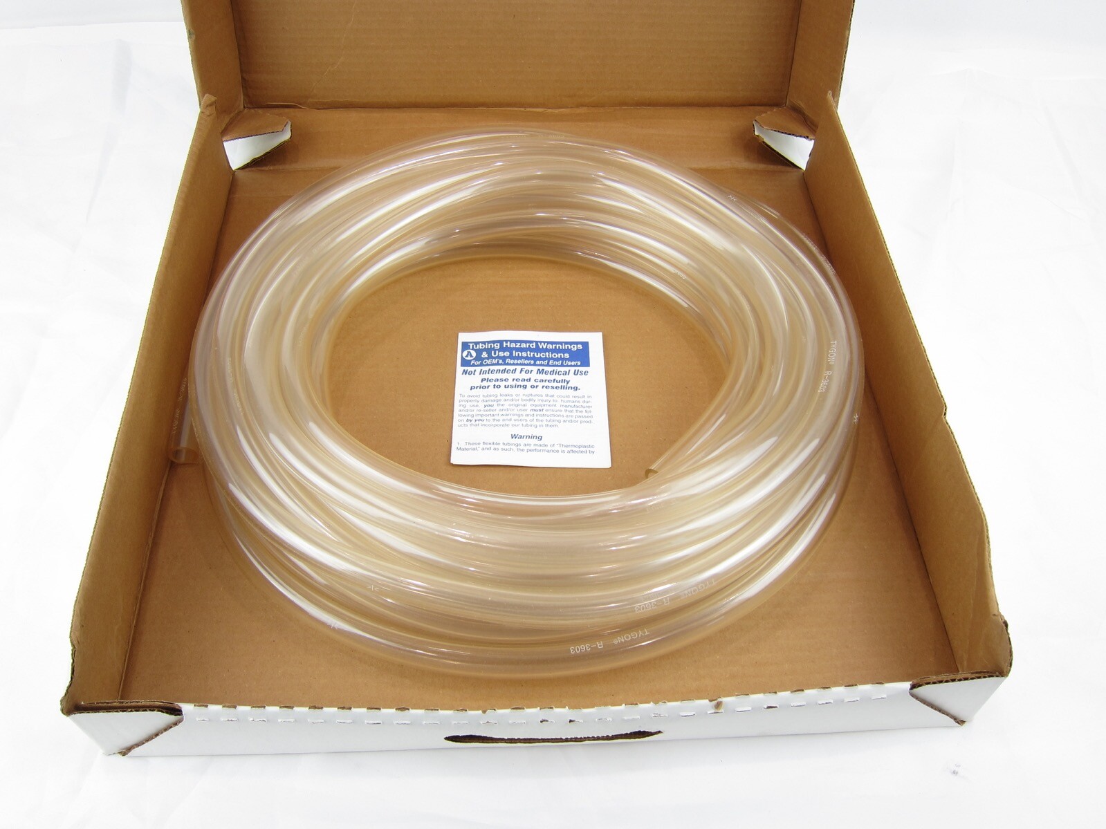 New 50 FT Tygon AAC00037 1/2″ ID x 11/16″ OD x 3/32” Wall R-3603 Lab Tubing