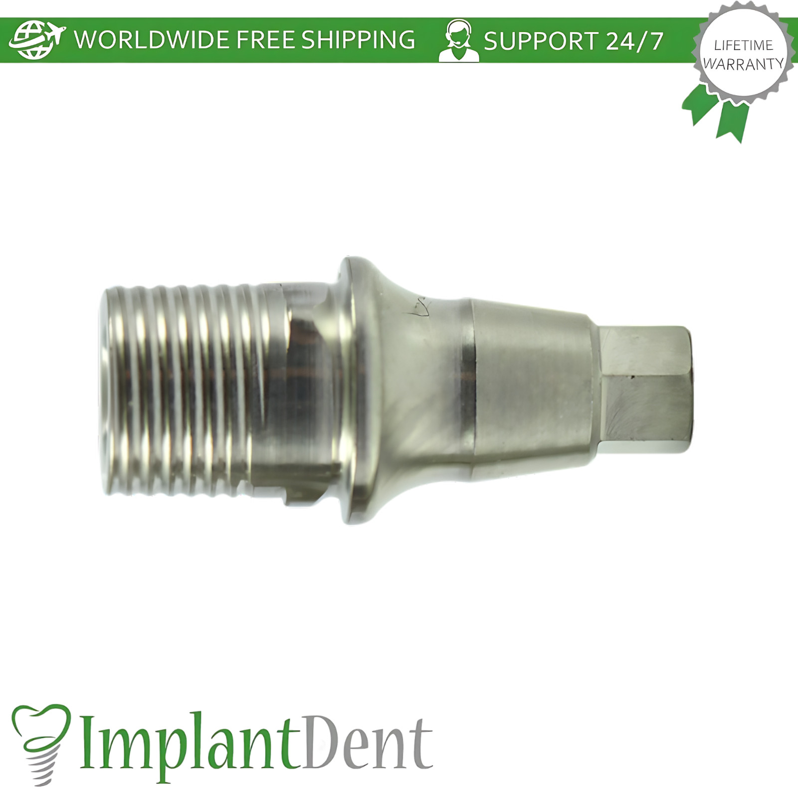 X10 Titanium Base Ø4.5mm Prosthetic Grand Morse Connection Neodent GM Compatible