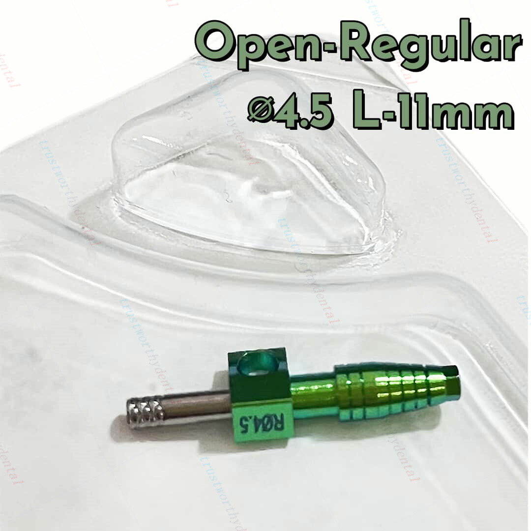 10Pc Dental Transfer Impression Coping Titanium Open/Closed-Regular Tray Fit OSS