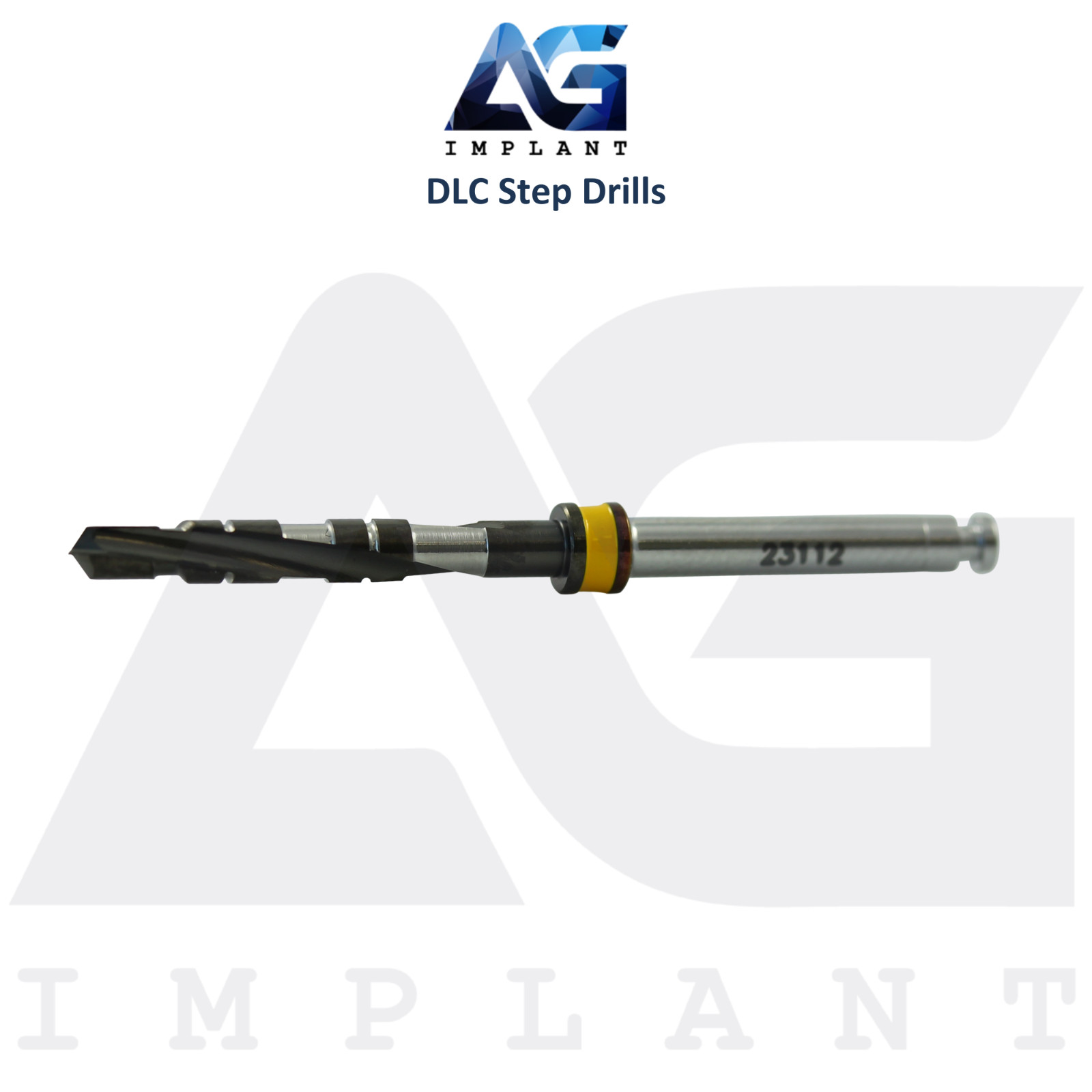 Dental DLC Step Drills 16mm Carbon Coating Socket Preparation Fixture Placement