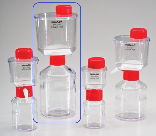 VACUUM FILTERS 1000mL – Nalgene 567-0020 + Sigma 1098 SIAL PES 0.2μm – LOT of 10