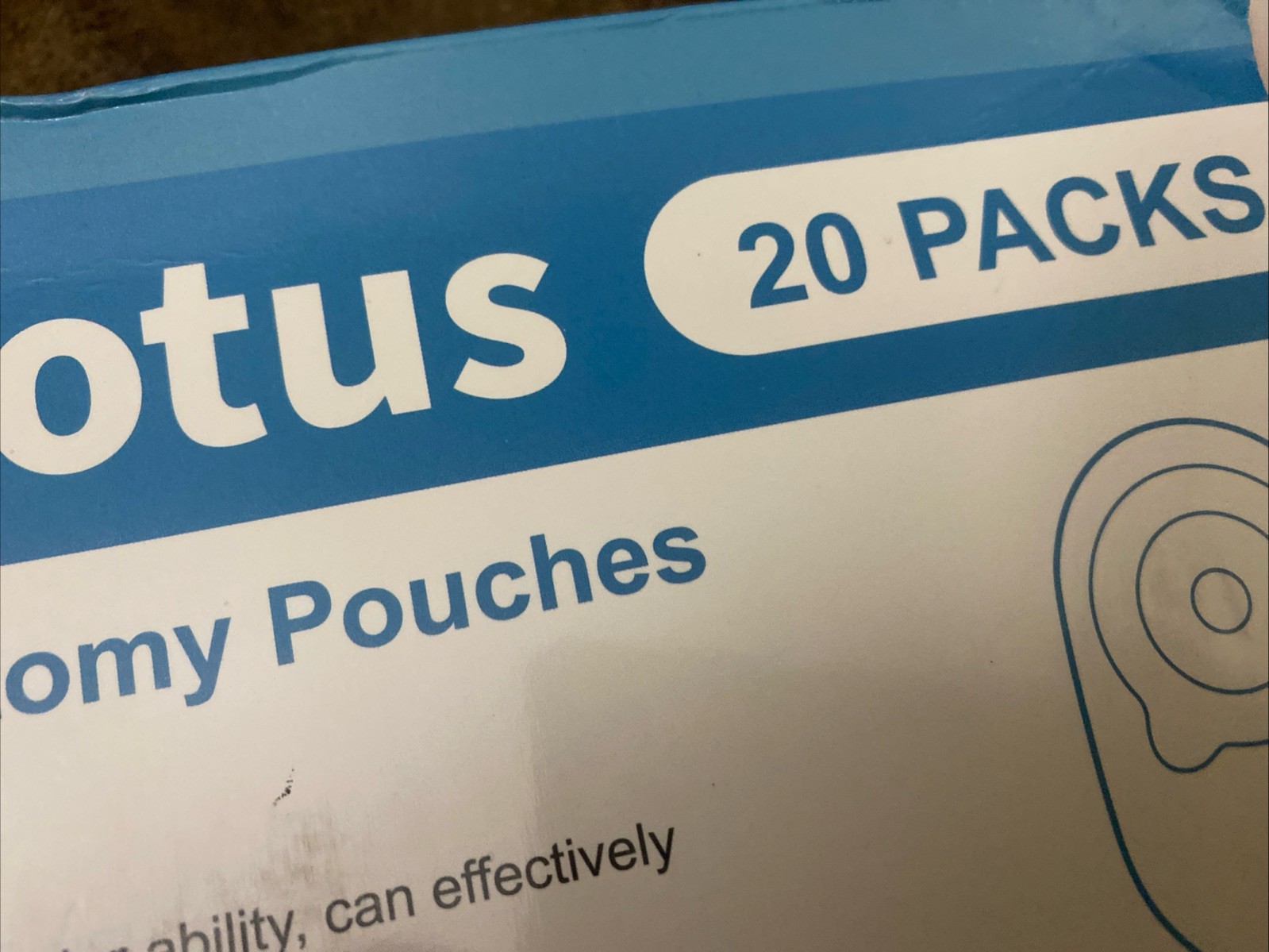 20 pcs Colostomy Bags, Rainlotus Ostomy Bag one-Piece Ostomy Supplies