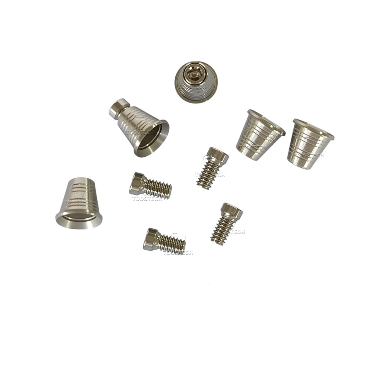 6pcs MU Titanium Base SynOcta Ti Base fits to Straumann Tissue Level RN D4.8