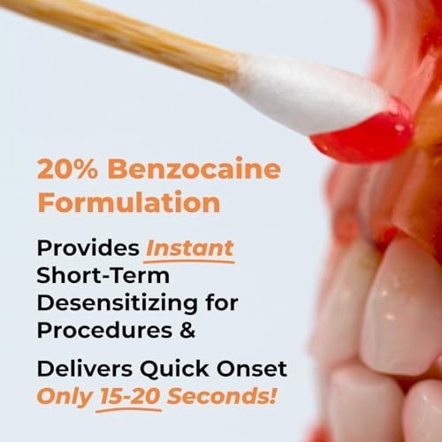 Gingicaine Topical Anesthetic Gel 20% Benzocaine Variety Pack 6 Pack