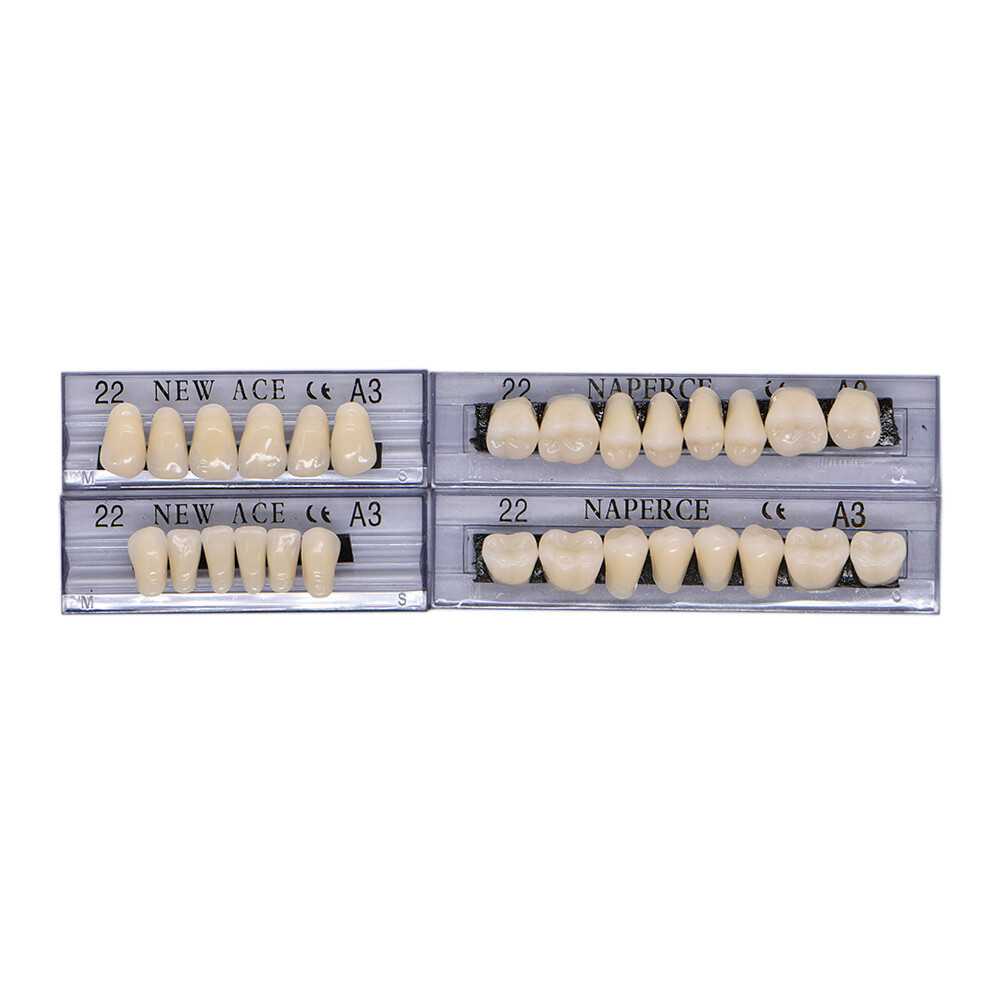 336Pc Dental Acrylic Resin Denture 22#A3 Full Set Teeth Upper Lower Shade Tooth