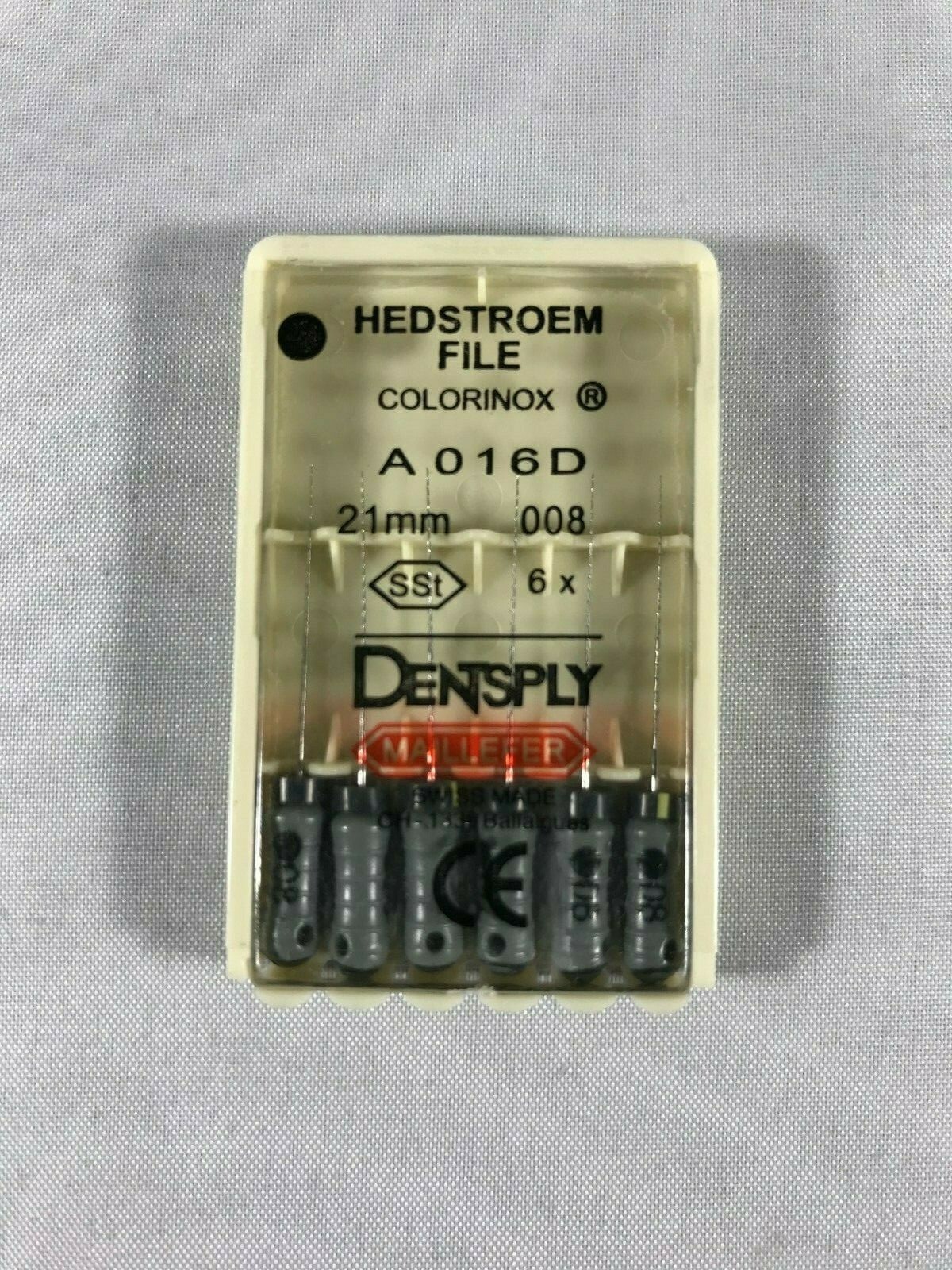 Dentsply Maillefer H-file Endodontic stainless steel 21mm All sizes 60 files/pk