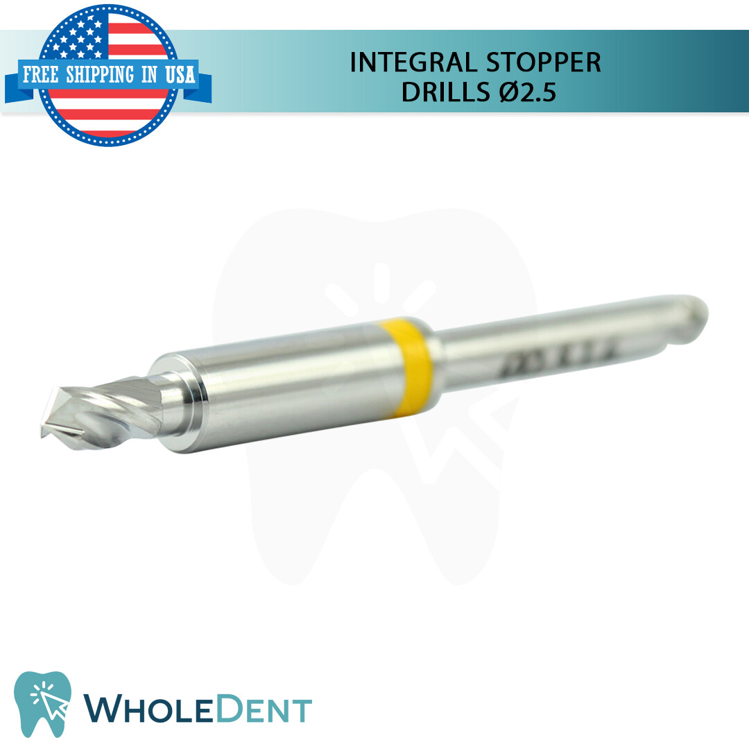 Sur gical Integral Stopper Drill Ø2.5 External Irrig ation Dental Im plant