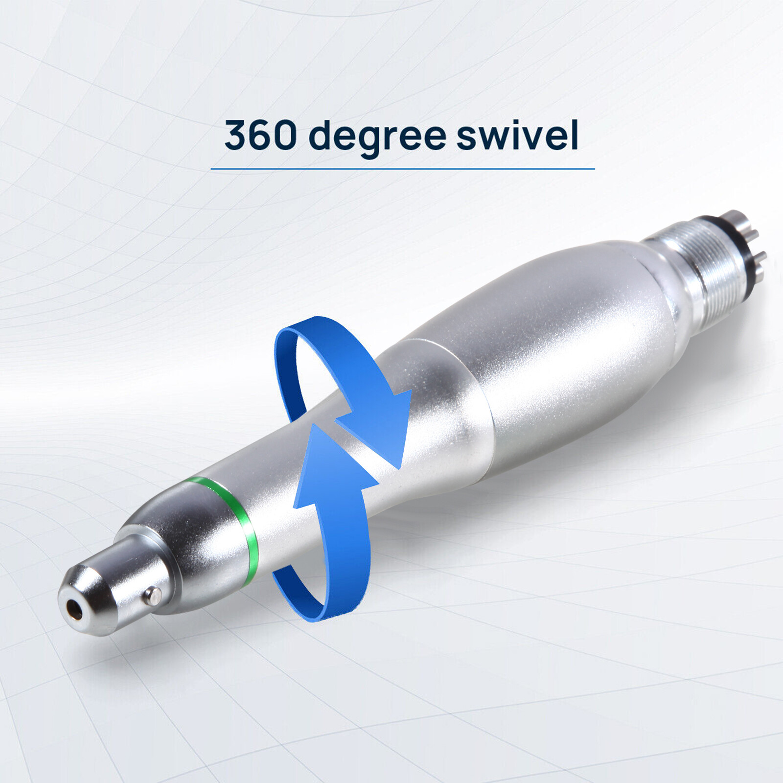 360°Swivel Dental Hygiene Prophy Handpiece Air Motor 4 Hole & 4:1 Nose Cone YB