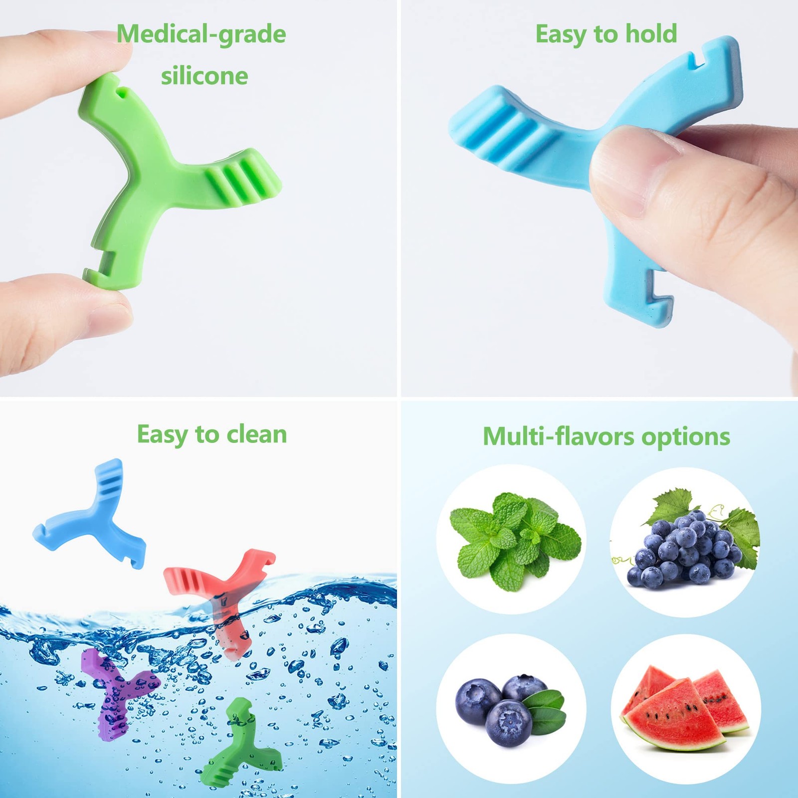 LOVEWEE Aligner Chewies, 4 PCS Y-Shaped Orthodontics Multicolor
