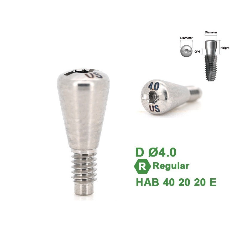 1Pc Dental Healing Abutment Caps Regular Mini Cover Screw Platform