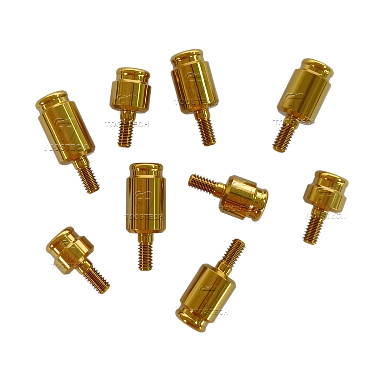 Dental Locator Overdenture Abutment Male Cap kit fits to Zimmer TSV 4.5 GH1-6mm