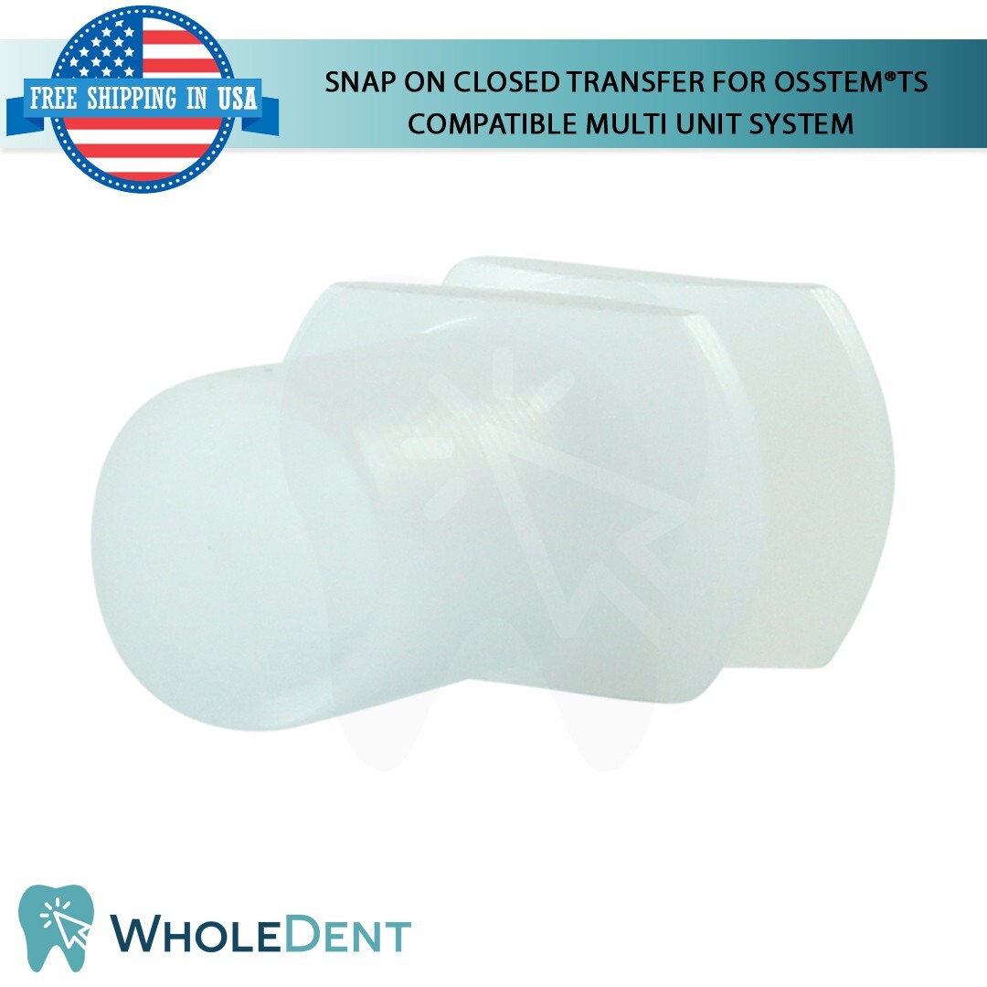 5x Dental Snap On Closed Transfer Multi Unit Prosthetic 0sstem® TS Compatible