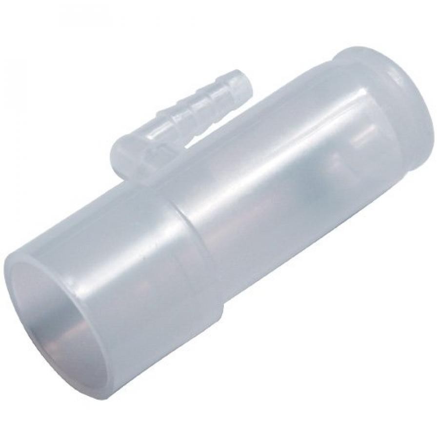 Oxygen Enrichment Adaptor, 22mm, With 6mm Barbed Rotating Stem, 10 Count, RES019
