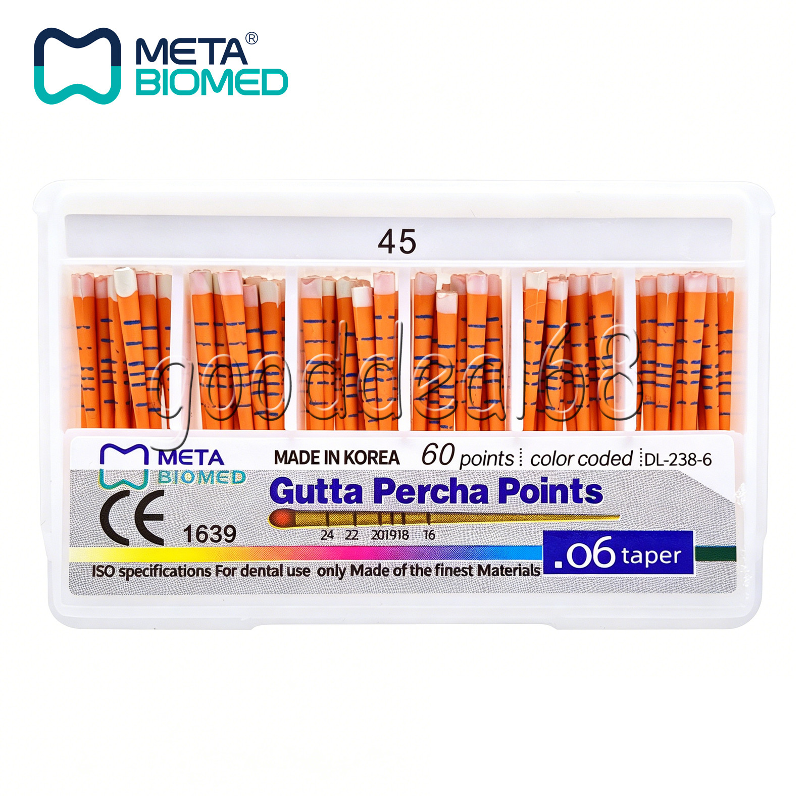 Dental Endodontic Gutta Percha Points Taper .02 .04 or .06, 120 or 60/pk,#15-40