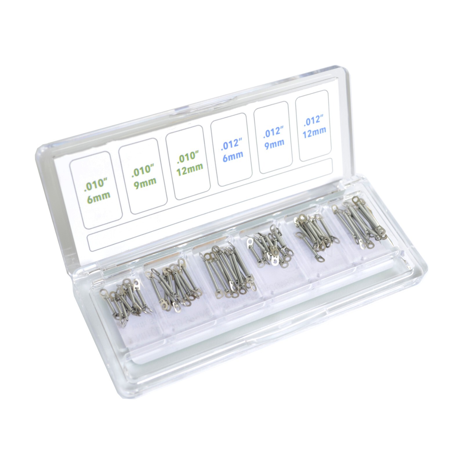 J&J Ortho Dental Orthodontic NiTi TAD STD Closed Coil Spring Sorted Size Kit