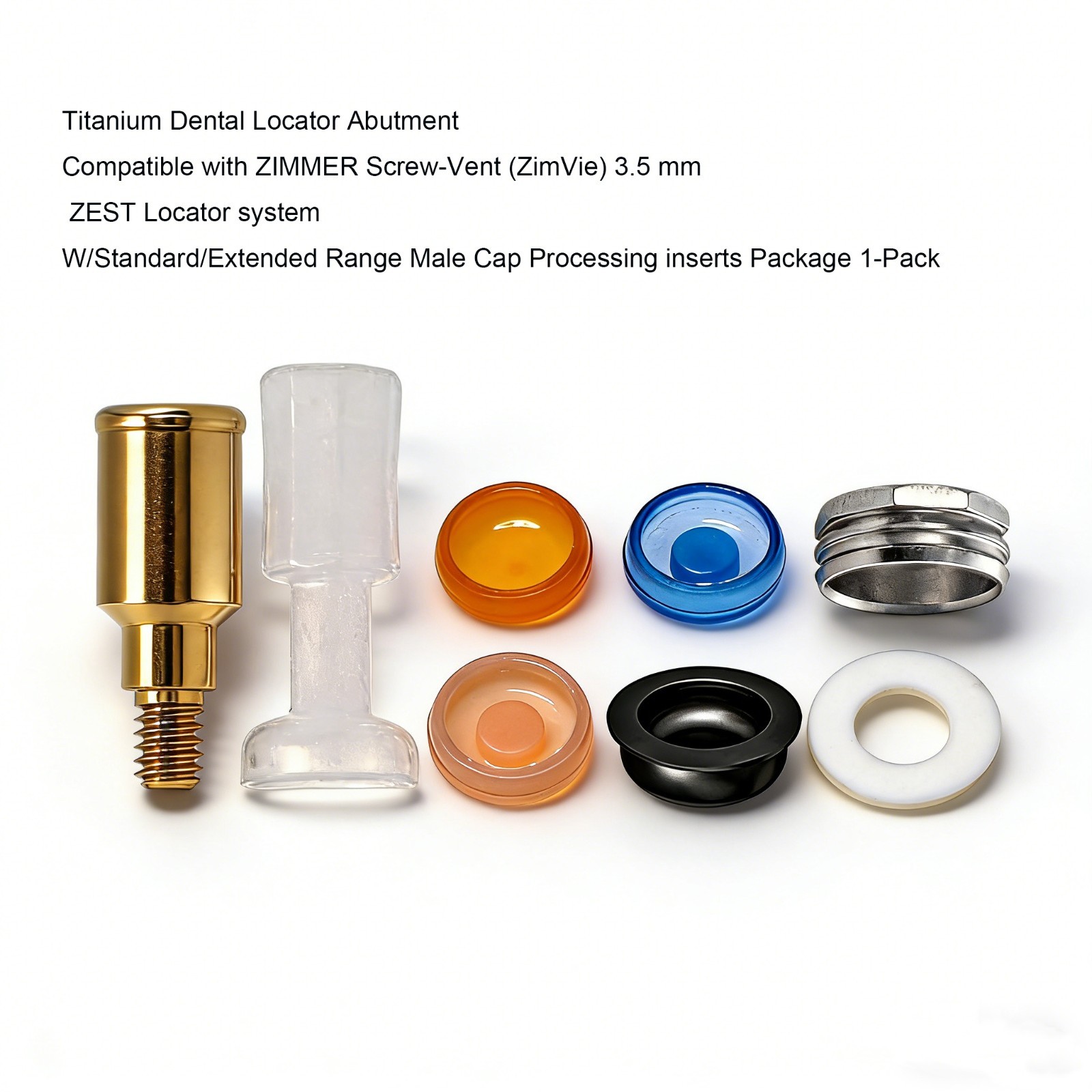 US Dental Ti abutment compatible Zest locator Anchor for ZIMMER TSV 3.5mm/4.5mm