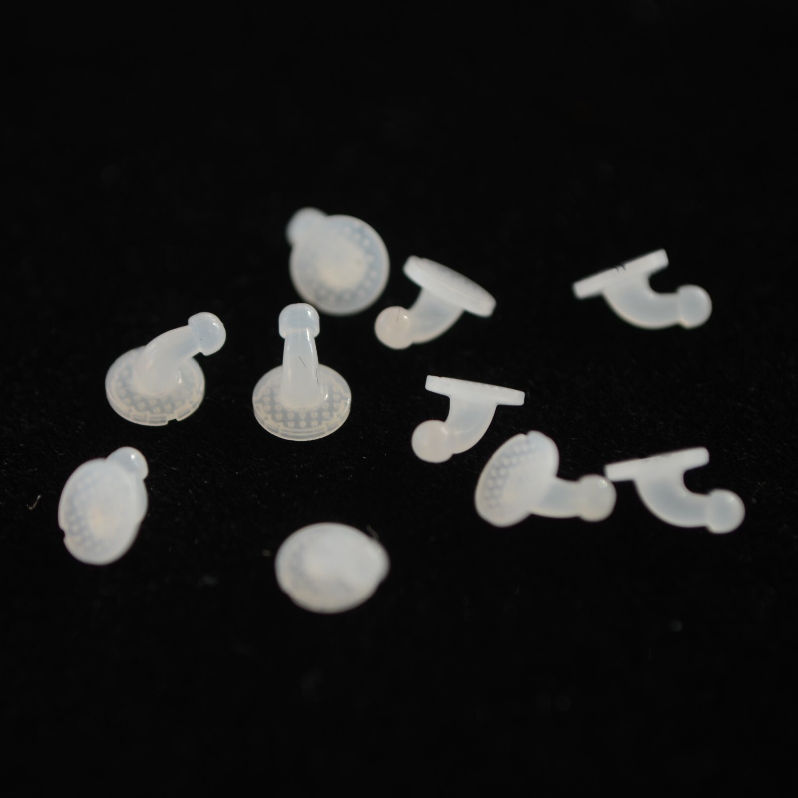 J&J Ortho™ Orthodontic White Ceramic Bondable Button with Hook (10/pk)