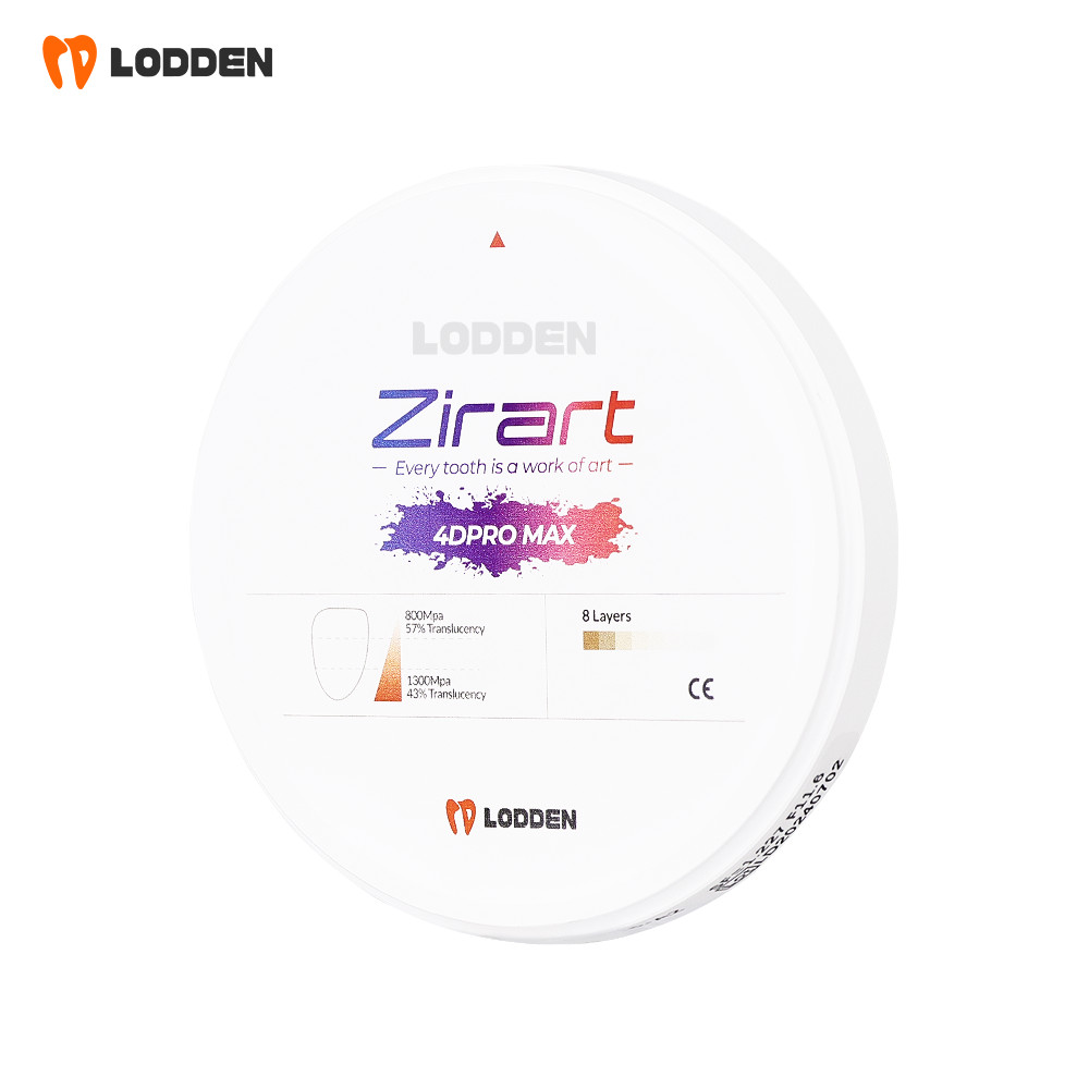 Dental Zirconia Blocks CADCAM System 4D PRO MAX Multilayer Ceramic Disk 8 Layers