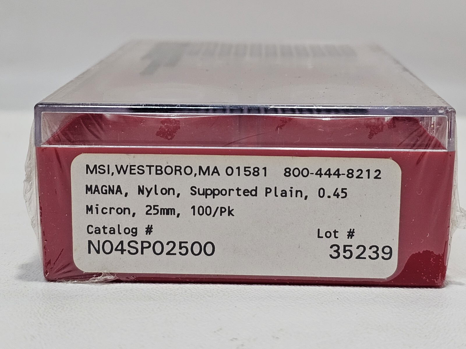 MSI (now GE) MAGNA Nylon Filters Plain 0.45 Micron, 25mm, 100/pk, Sealed