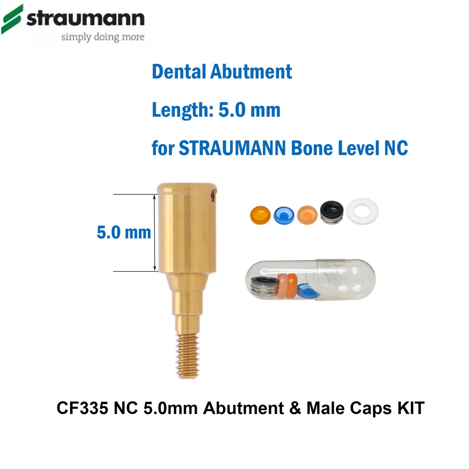 Fit Straumann Bone Level NC Locator Classic Overdenture Abutment Narrow Cross
