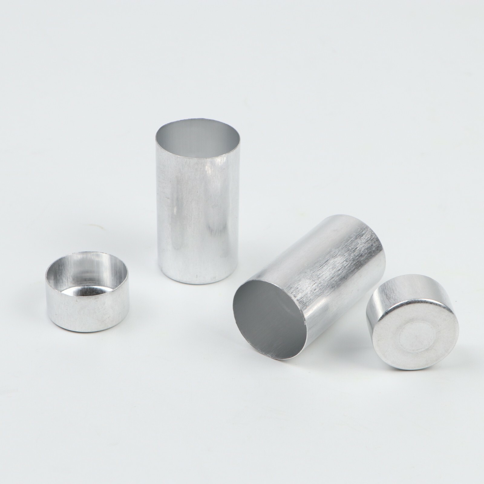100Pcs 25.5mm Dental Empty Aluminum Tubes Cartridges for Making Flexible Denture