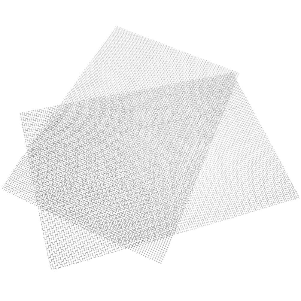 2 Pcs Mesh Sheet for Crafts Metal Gauze Stainless Steel Woven Wire