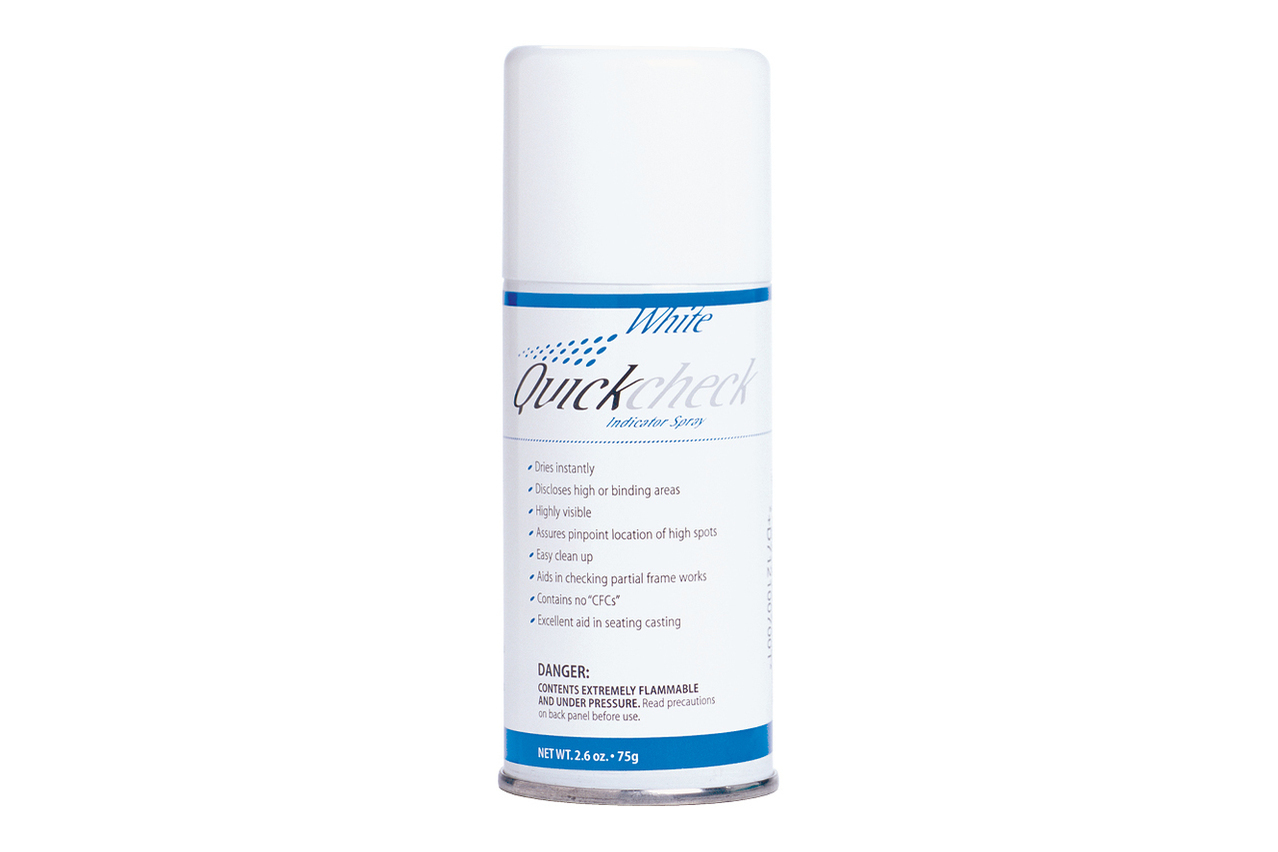 Vacalon 10070 White Quickcheck dental Indicating Spray 75g Can