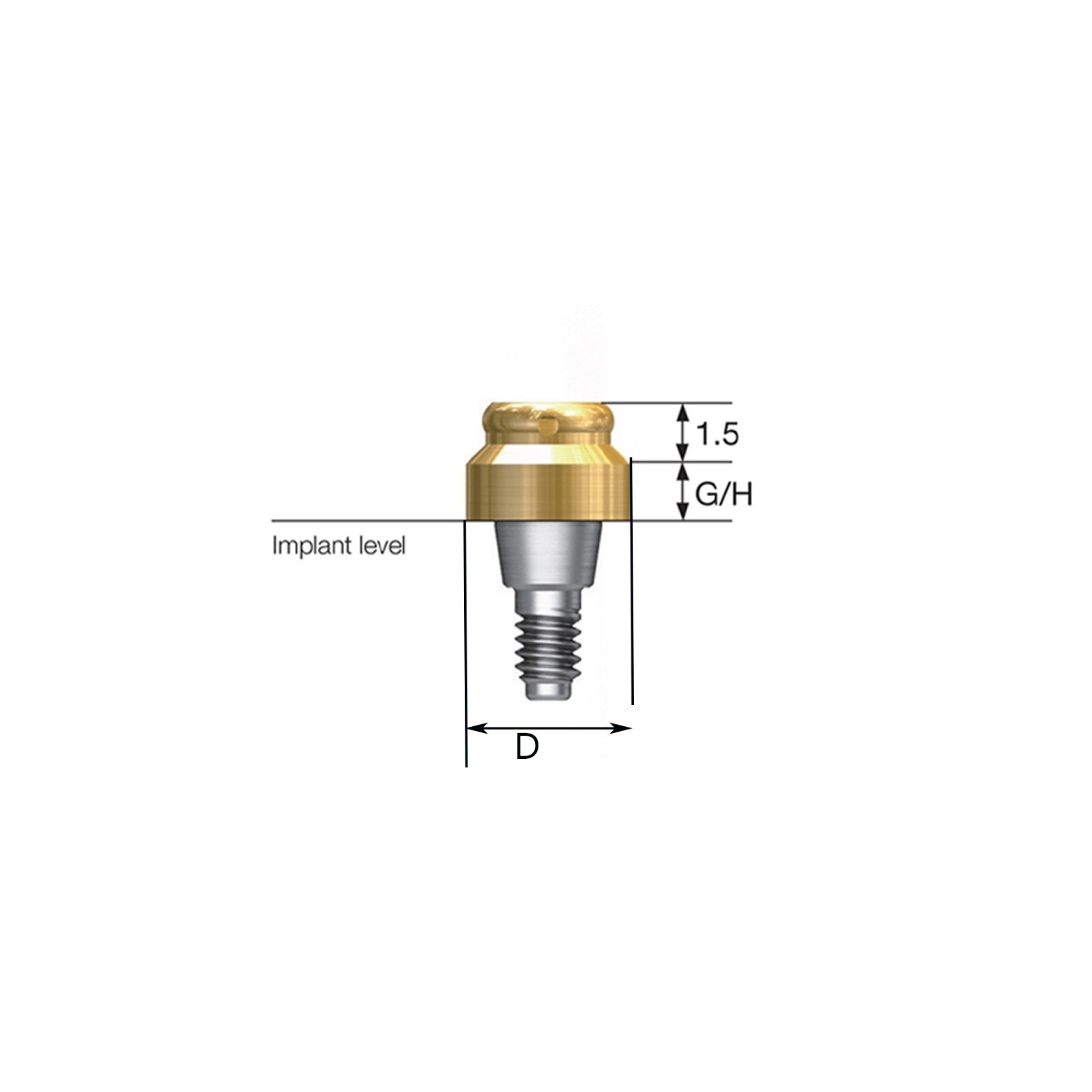 US Locator Overdenture Abutment Fit Zimmer Screw-Vent 4.5mm Male Cap Kit Implant