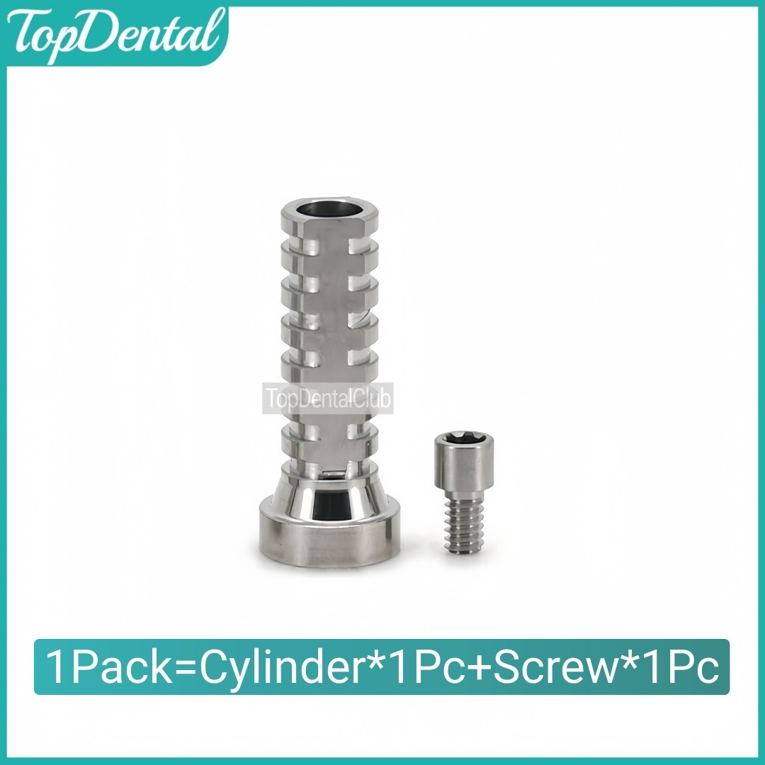 ⌀4.8 Dental Titanium Cylinder Multi Unit Temporary Abutment Ti MU Lab Fits Nobel
