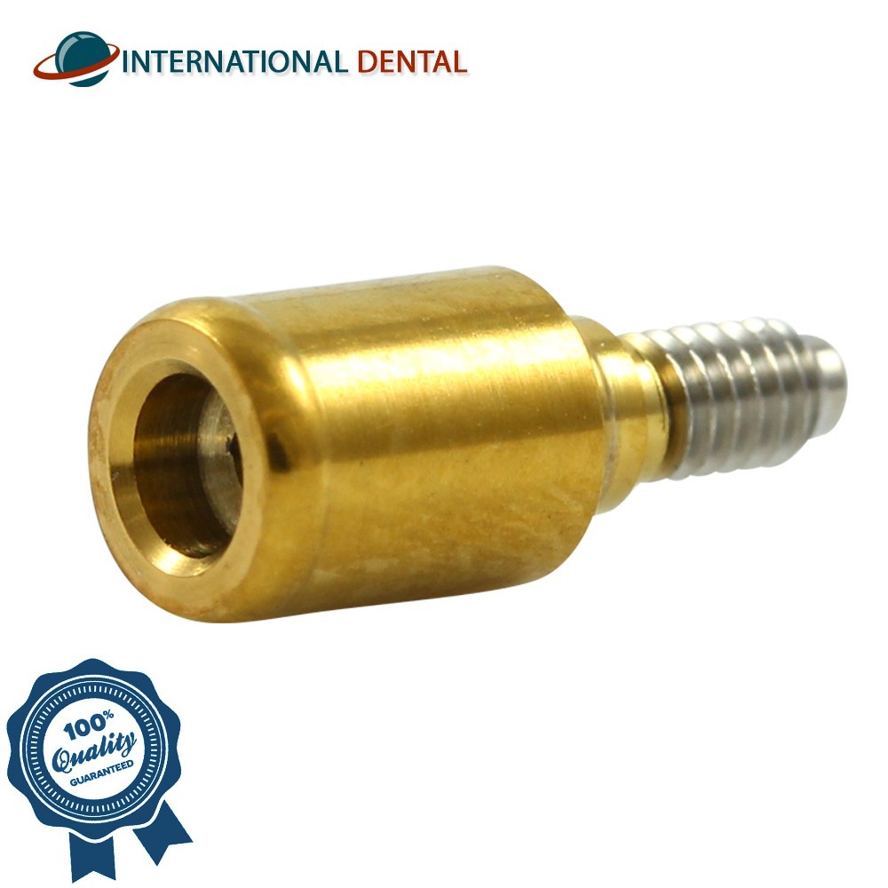 Titanium Straight Lokator Attachment Soft Set Dental Fixture Int Hex 2.42mm
