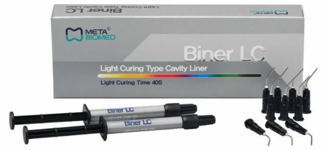 META BINER LC – LIGHT CURING TYPE CAVITY LINER (CURING TIME 40S) 2x2gm