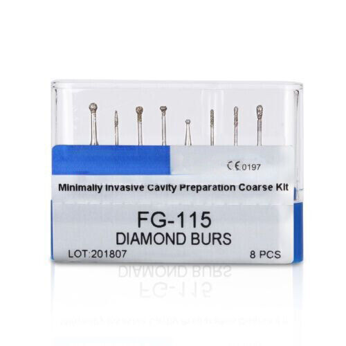 Dental Diamond Burs Drills FG Kit High Speed Handpiece 17 Types for Choice