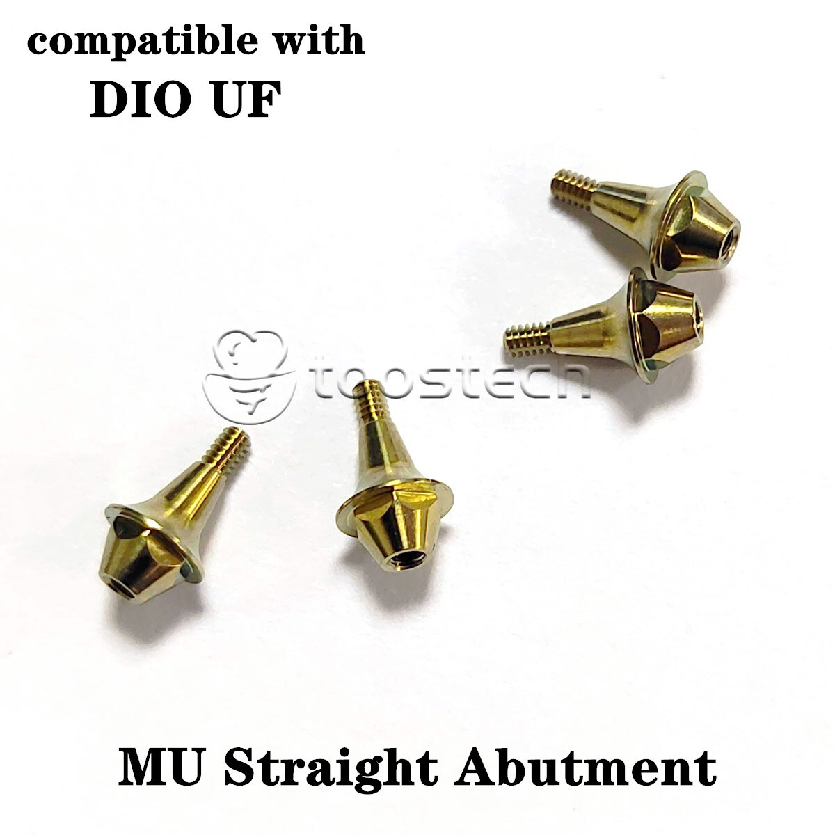 Multi unit straight abutment compatible with DIO UF Platform GH1/2 mm
