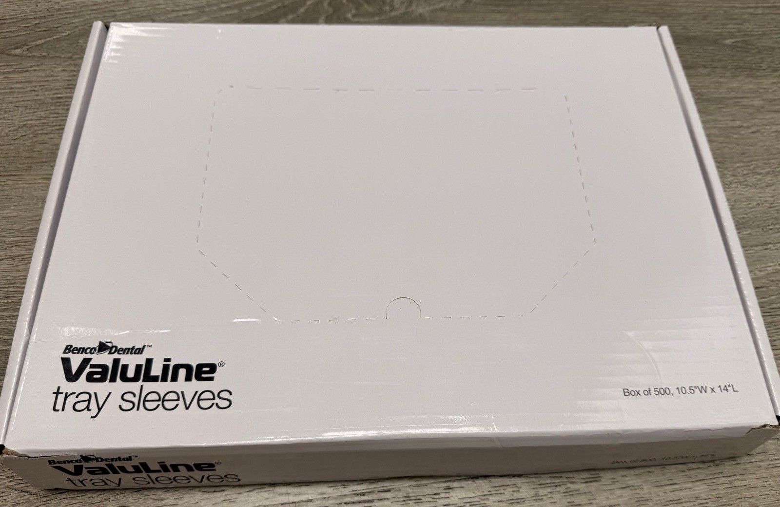 Dental Tray Sleeves Box of 500 Unopened 10.5”W x14”L .